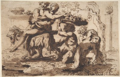 Bacchanal, 1635-36 körül alkotó: Nicolas Poussin